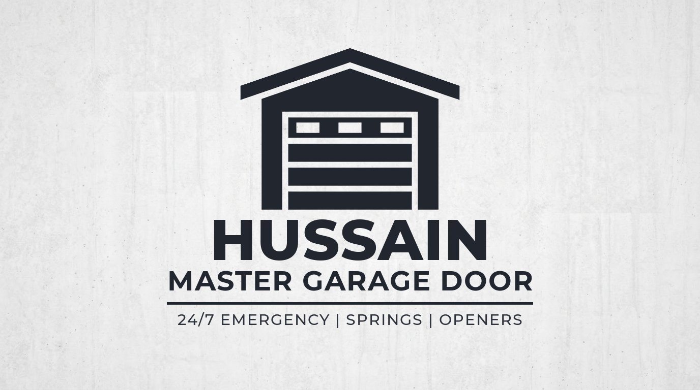 Hussain Master Garage Door Logo